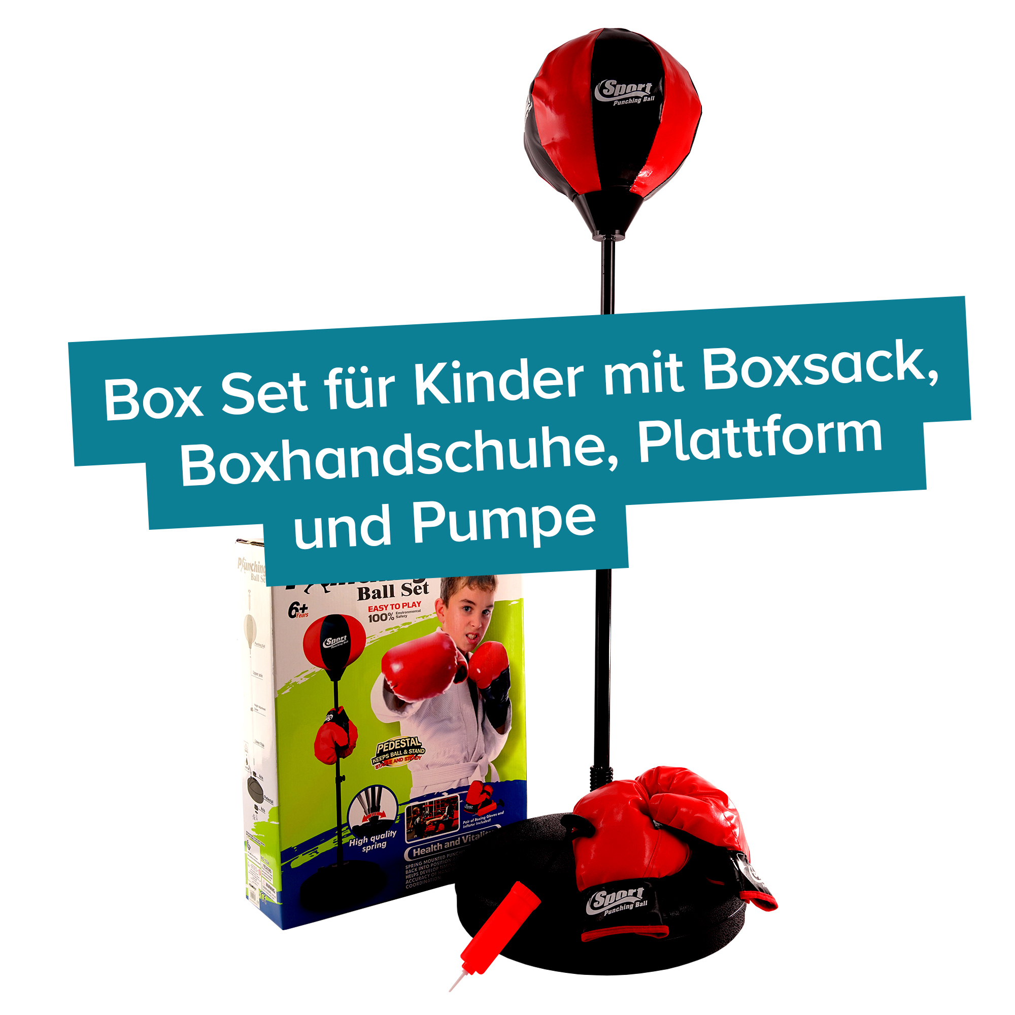 Boxsack für Kinder - Box Set mit Boxbirne & Handschuhen