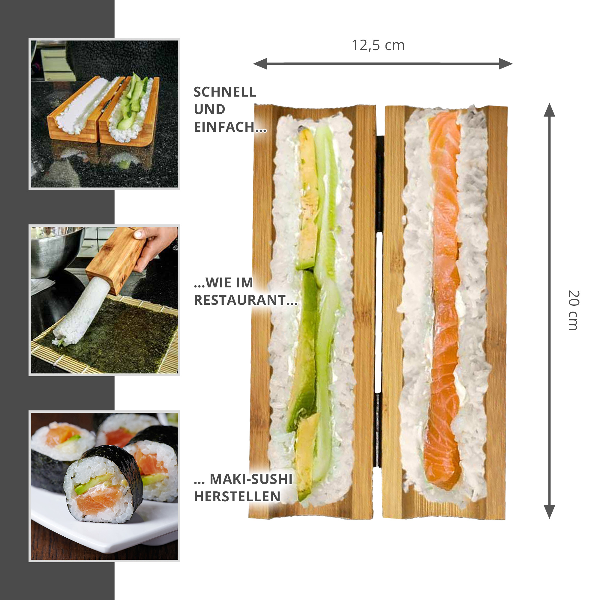 Maki Sushi selber machen - Sushi Rolls Set