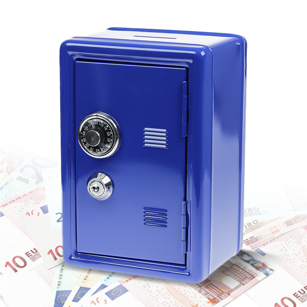 Spardose Tresor blau - Geheimversteck für Geld und Kleinkram